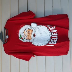 NWOT Christmas santa t shirt